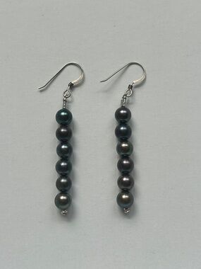 Pearl Bead Drop Earrings